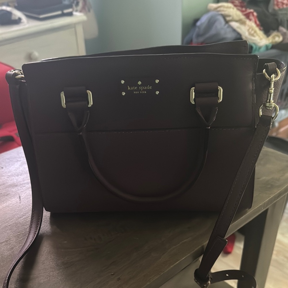 Kate Spade Dark Purple Satchel